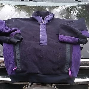 ⚜️  Patagonia PULLOVER FLEECE Synchilla Purple Snap-T VINTAGE FLEECE UNISEX